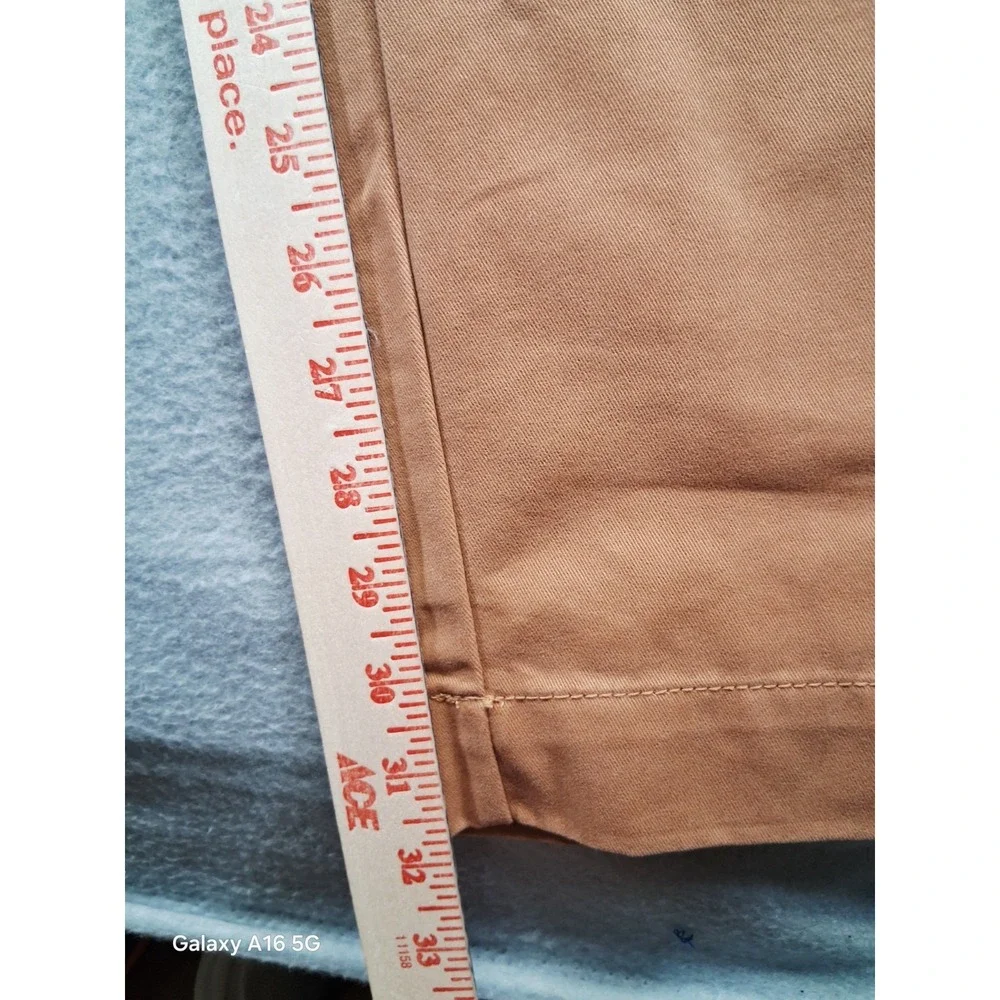 NWT Life Khaki Men's Brown Pants Relaxed Fit Straight Size‎ 34X32